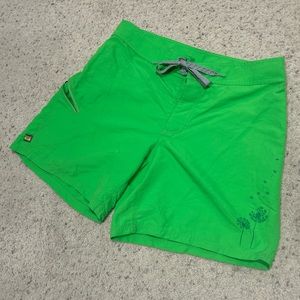 Women’s size Small Bright Green Kokatat board shorts